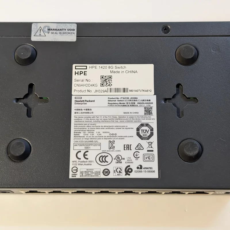Switch HPE 1420 8G, 8 porturi, 4.5W, QoS, gigabit speed, carcasa metalica
